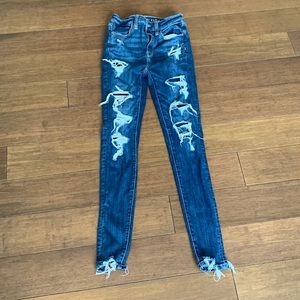 American Eagle AE Ne(x)t Level Ripped Stretch Jeans Jegging